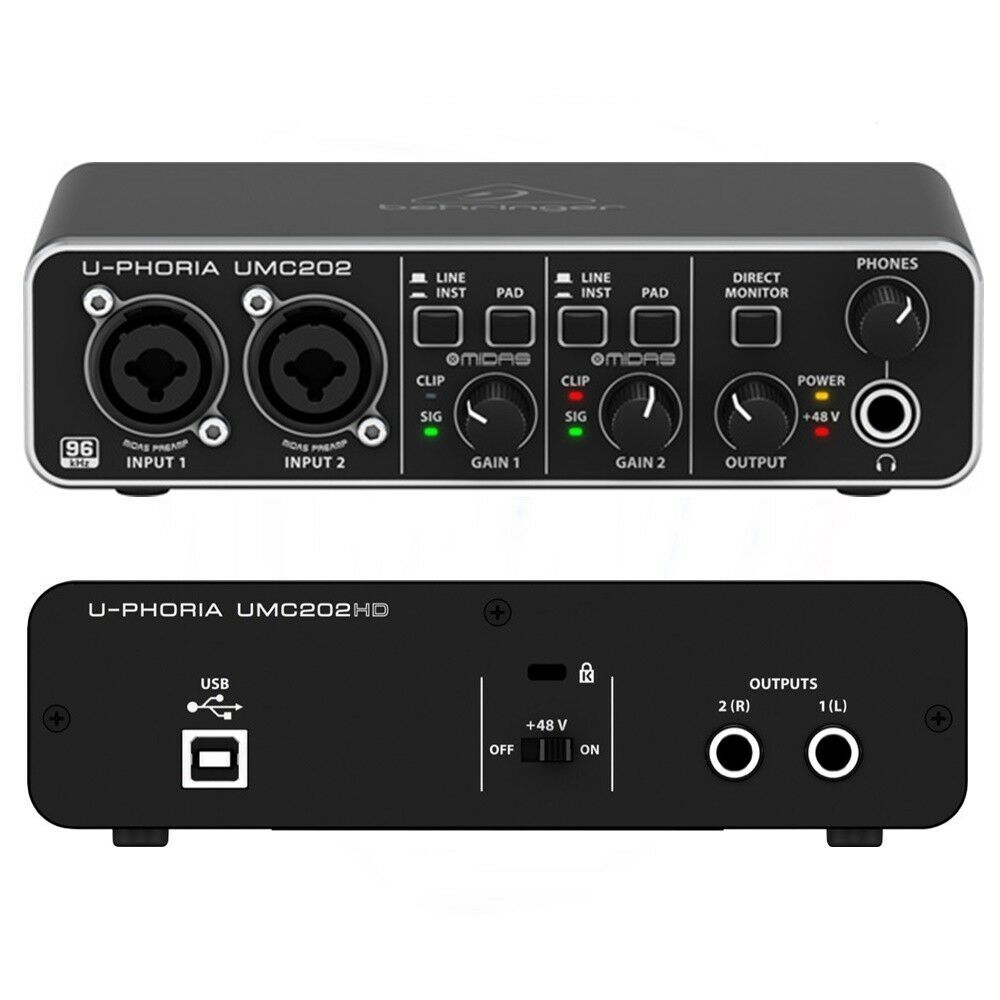 Внешняя звуковая карта behringer u phoria umc202hd