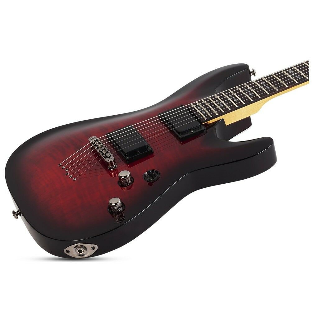 Schecter Research Demon 6 Electric Guitar Electric Crimson Red Burst ...