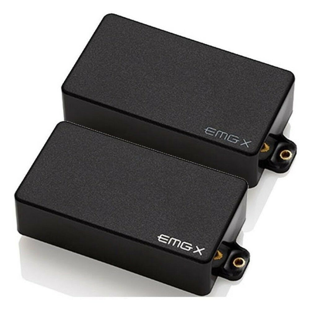 EMG 60X / 81X Active Custom Humbucker Pickup set - black EMG60X81XSETBK ...