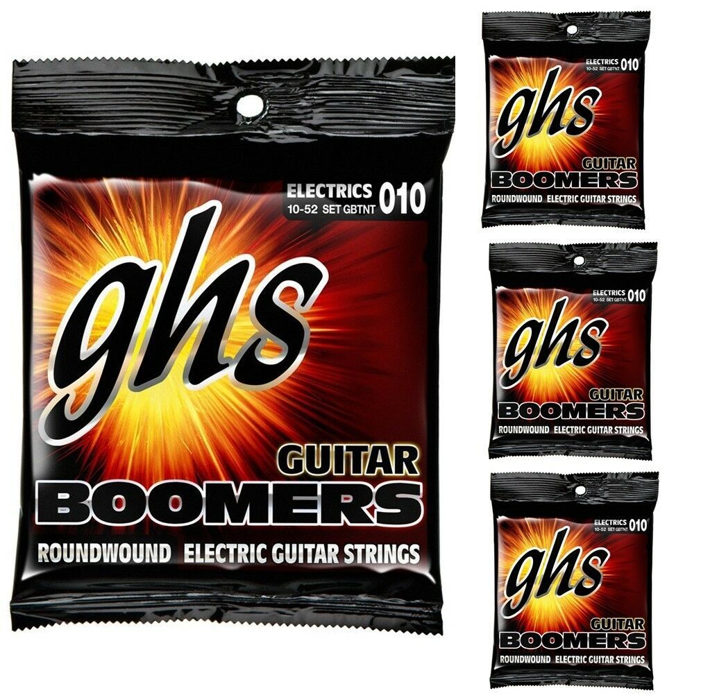 4 sets GHS Electric Boomers GBTNT Thin Thick Electric Guitar