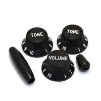 Big Bang Tone Vol/Tone/Tone Knobs - Set of 3 + Switch Knob -  Black
