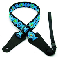 DSL Ukulele Strap 25UKPOLY-BLUE-EYE 1 inch wide