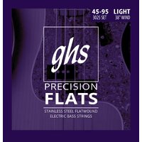 GHS Strings light 4-String Bass Precision Flats Flatwound, 38"  Winding 45-95