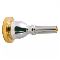 Bach 24AW Tuba Mouthpiece Silver Plated - Gold Plated Rim