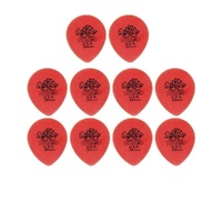 10 Picks Dunlop Tortex Tear Drop Red Picks 0.50 mm  Guitar Picks / Plectrums