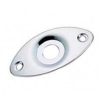 BBT Strat  Output Jack Plate JACK PLATE - Nickel