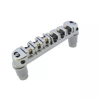 BBT Locking Roller Saddle Guitar Bridge - Chrome