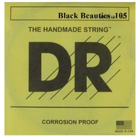 DR Black Beauties Coated Bass Single Guitar B String .125 - 5TH