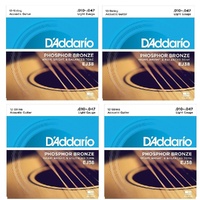 D'Addario  EJ38 12-String Phosphor Bronze  Acoustic Guitar Strings 10 - 47 - 4 SETS