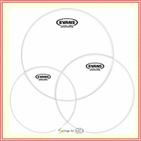  Evans heads  G2 Clear Drumhead Pack Rock - 10/12/16 Tom Head Pack