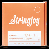 Stringjoy Foxwoods (12-54) Coated Phosphor Bronze Acoustic Guitar Strings