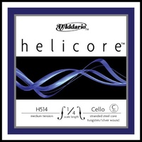 D'Addario Helicore Cello Single C String, 1/4  Scale, Medium  Tension H514