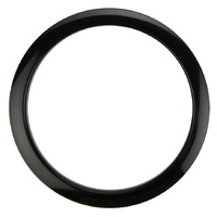 Bass Drum O's Port Hole  Reinforcement  Ring - 6" - Black