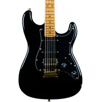 JET JS-400-BK-G HSS Electric Guitar - Black with Gold Hardware