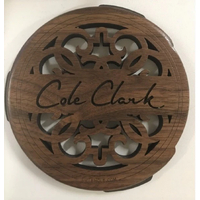 LUTEHOLE Soundhole Cover Walnut - COLE CLARK Branded For Angel GUITAR