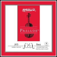 D'Addario Prelude Bass Single A String, 1/4 Scale, Medium Tension J613