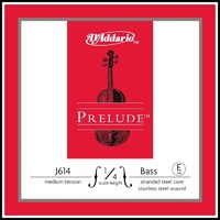 D'Addario Prelude Bass Single E String, 1/4 Scale, Medium Tension J614