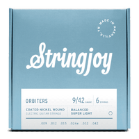 Stringjoy Orbiters | Balanced (9-42) Coated Nickel Wound Electric Guitar Strings