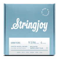 Stringjoy Orbiters | (9.5-46) Coated Nickel Wound Electric Guitar Strings