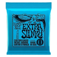 Ernie ball Extra Slinky Electric guitar strings Gauge 8 - 38 (  Jimi Hendrix gauge ) 