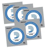 5 x D'Addario PL007 Single Plain Steel .007 Acoustic / Electric Guitar Strings