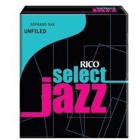 D'addario Rico Select Jazz Soprano Sax Reeds, Unfiled Strength 4 Hard 10-pack 