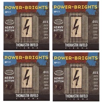 Thomastik-Infeld Power-Brights RP111 Electric Guitar Strings 11-53 - 4 Sets