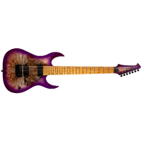 Spira S-457-TPP 7-String Electric Guitar - High Performance Rock Machine - Trans Purple