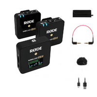 Rode Dual channel wireless microphone system that operates in the 2.4GHz spectrum