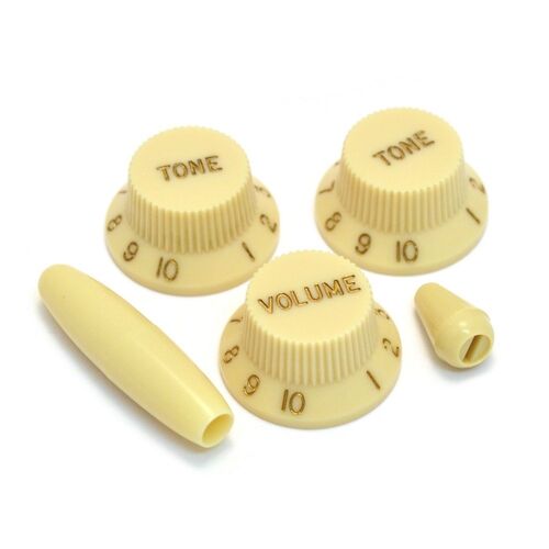 Big Bang Tone Vol/Tone/Tone Knobs - Set of 3 + Switch Knob -  Cream