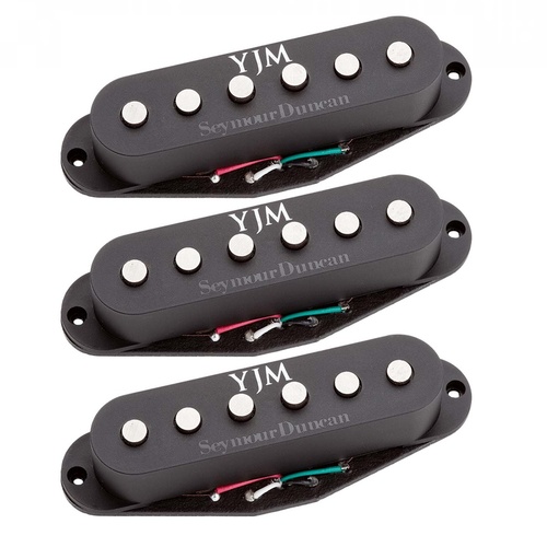 Seymour Duncan Yngwie YJM Fury STK-S10s Single Coil Strat Pickup Set Black