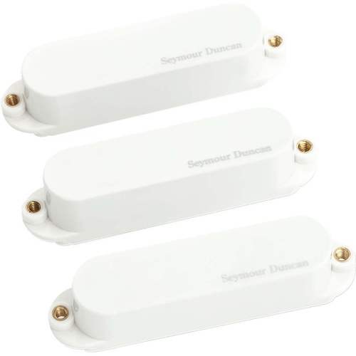 Seymour Duncan AS-1s Blackouts Singles, Set of 3 Pickups for Strat, White