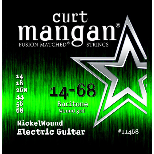 Curt Mangan Baritone Nickel Wound Guitar String Set 14-68