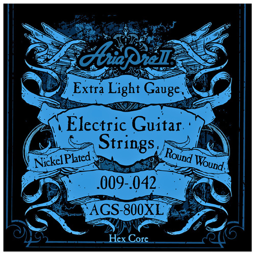 ARIA AGS-800XL – Electric Guitar Strings - Extra Light - 9 - 42