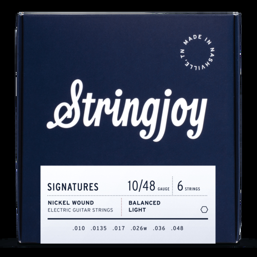 Stringjoy Signatures | Balanced Super Light Electric Guitar Strings Gauge (10-48)