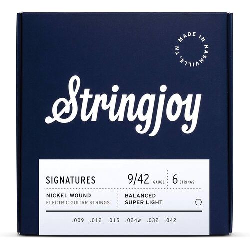 Stringjoy Signatures | Balanced Super Light Electric Guitar Strings Gauge (9-42)