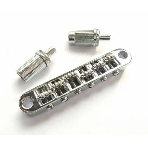 BBT Tune-O-Matic Roller Guitar Bridge for LP SG - Chrome