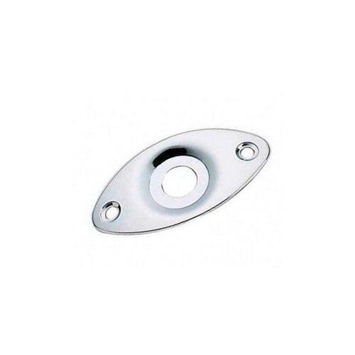 BBT Strat  Output Jack Plate JACK PLATE - Nickel