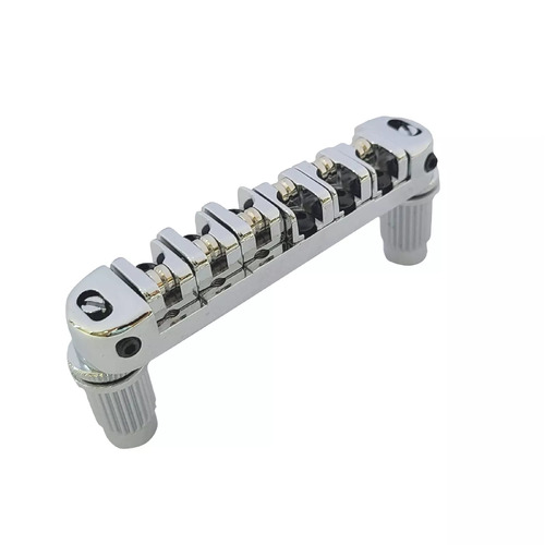 BBT Locking Roller Saddle Guitar Bridge - Chrome