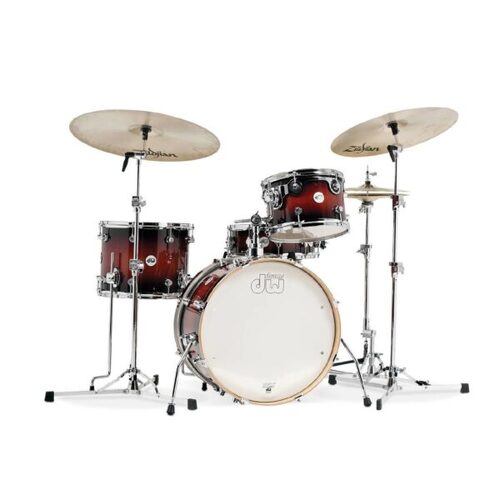 DW Design Series Frequent Flyer 4 Piece Drum Shell Pack in Tobacco Burst