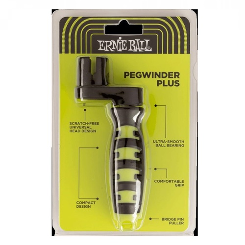 Ernie Ball Pegwinder Plus Guitar Peg Winder with Ball-bearing Design