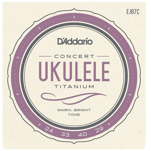 D'Addario EJ87C Titanium Ukulele Strings, Concert