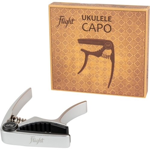 Flight Aluminium Ukulele Capo - Silver