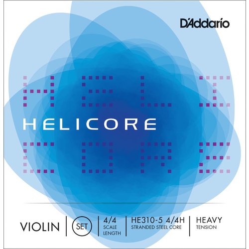 D'Addario Helicore Violin 5-String Set, 4/4 Scale, Heavy Tension