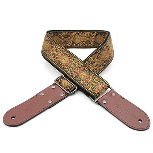 DSL JAC20-APR-Orange Jacquard Weaving Guitar Strap - 2" APR Orange