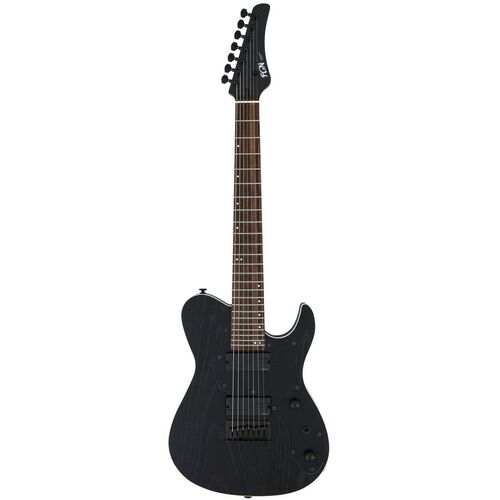 FGN JIL72ASHDER/OPB Iliad Open Pore Black 7-String Electric Guitar Including Gig Bag