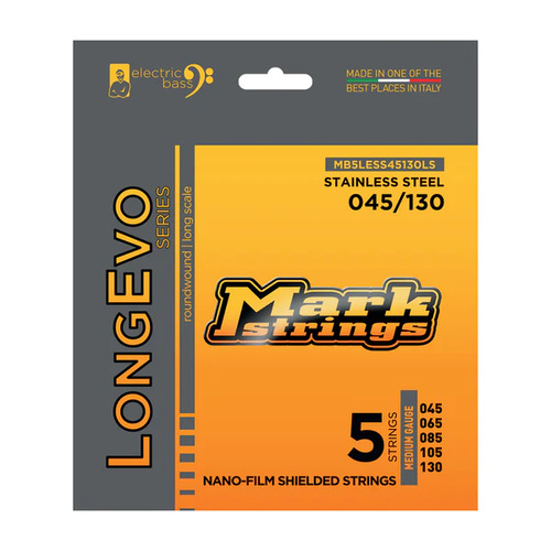 MarkBass LongEvo Stainless Steel Bass Strings 5 String 45 - 130