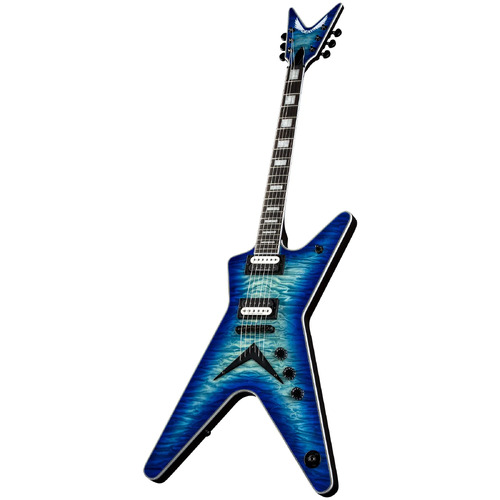 Dean ML SEL F QM OSB  ML Select Quilt Top Electric Guitar – Ocean Burst