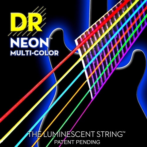 DR Strings NMCE-9 K3 Neon Multi-Color Coated Lite Electric Guitar Strings (9-42)