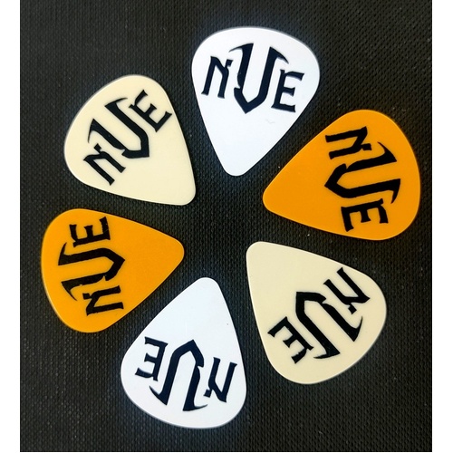 NVE Guitars  6 x Guitar Picks / Plectrums Mixed Gauge